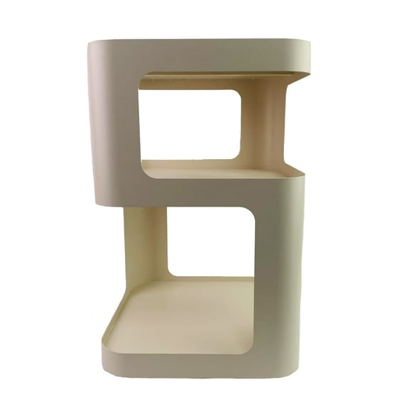 Cozylore Metal Nightstands 13.8" Wide Side Table for Living Room Bedroom Office, Beige