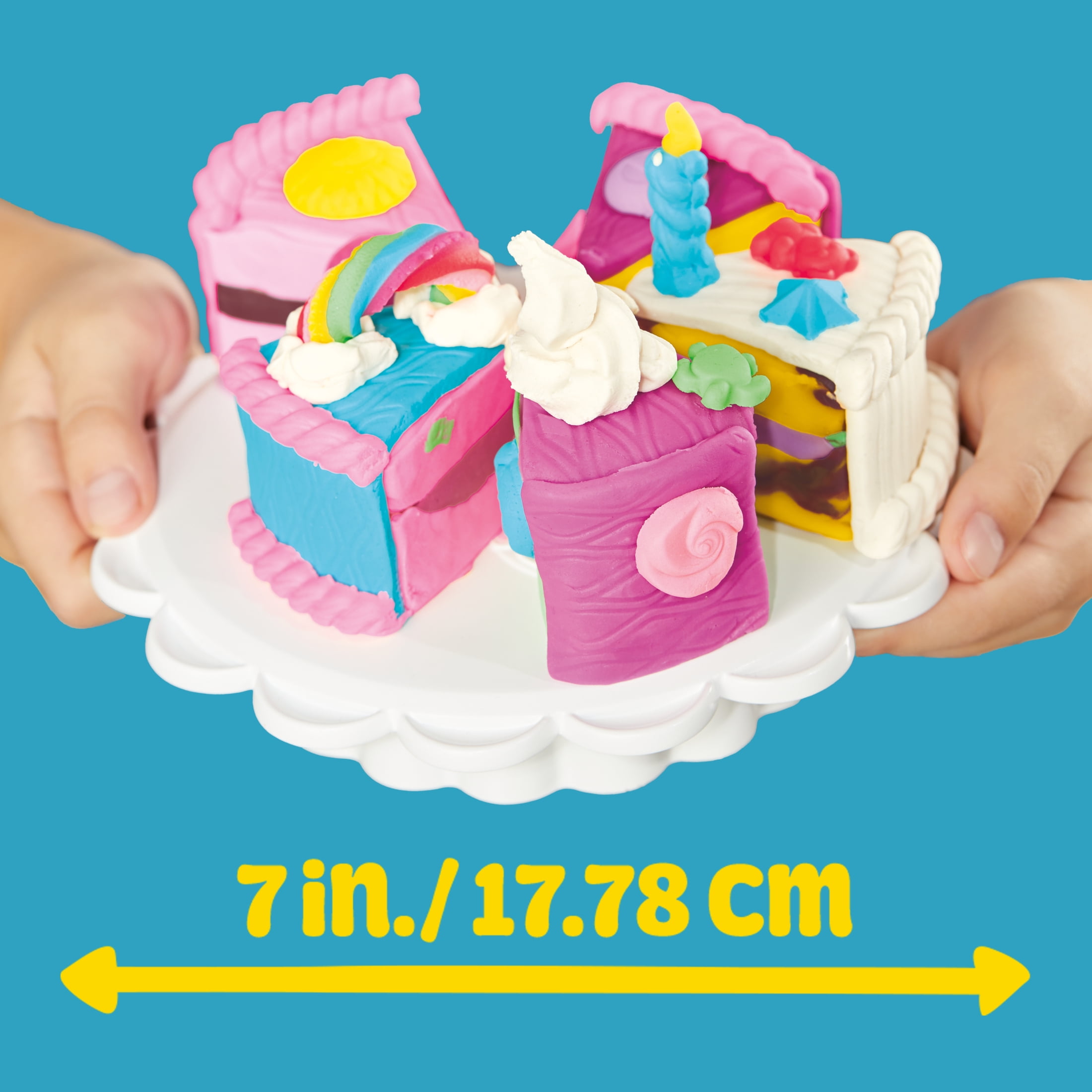 Play-Doh Super Slice Cake Play Kitchen Set, Arts & Crafts Toys for Kids, Ages 3 and up