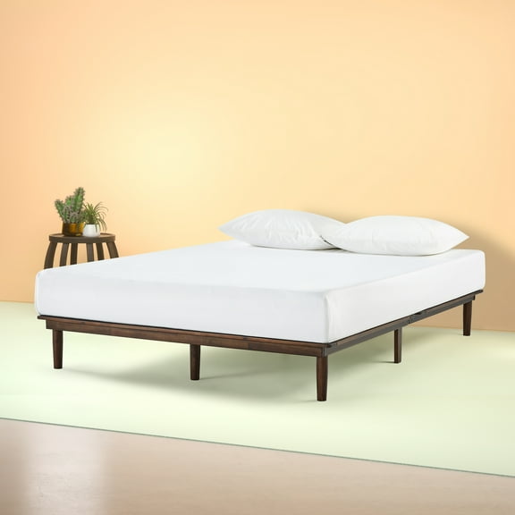 Zinus Queen Size Wood Platform Bed Frame - Bobbie 10" / No Box Spring Needed