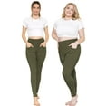 thumbnail image 2 of Stretch Is Comfort Women's High Waist Cotton Stretch Pencil Pants Front Pockets |Adult Xsmall - 3x, 2 of 7