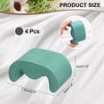 thumbnail image 2 of 4pcs Watch Case Pillows, M Shaped Display Pillow Velvet Cushion Replacement for Bracelet Storage Light Green, 2 of 5