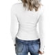 thumbnail image 2 of Camisetas Henley de manga larga para mujer, camisetas ajustadas con botones y cuello redondo, camisetas de punto acanalado Zhivalor CZMR-ST267-3, 2 of 3