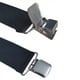 thumbnail image 2 of Tirantes ajustables con clips resistentes de 2 pulgadas de ancho con espalda en X para hombre Tirantes clásicos para hombres para bodas y negocios (negro), 2 of 5
