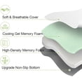 thumbnail image 4 of 4 Inch Twin XL Cooling Gel Memory Foam Mattress Topper with Washable Cover, 4 of 7
