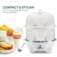 thumbnail image 2 of Egg Cooker Elite Gourmet EGC1405W 14 eggs Capacity White, 2 of 7