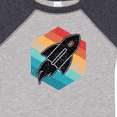 thumbnail image 4 of Inktastic Rocket Ship Retro Space Boys or Girls Baby Bodysuit, 4 of 5