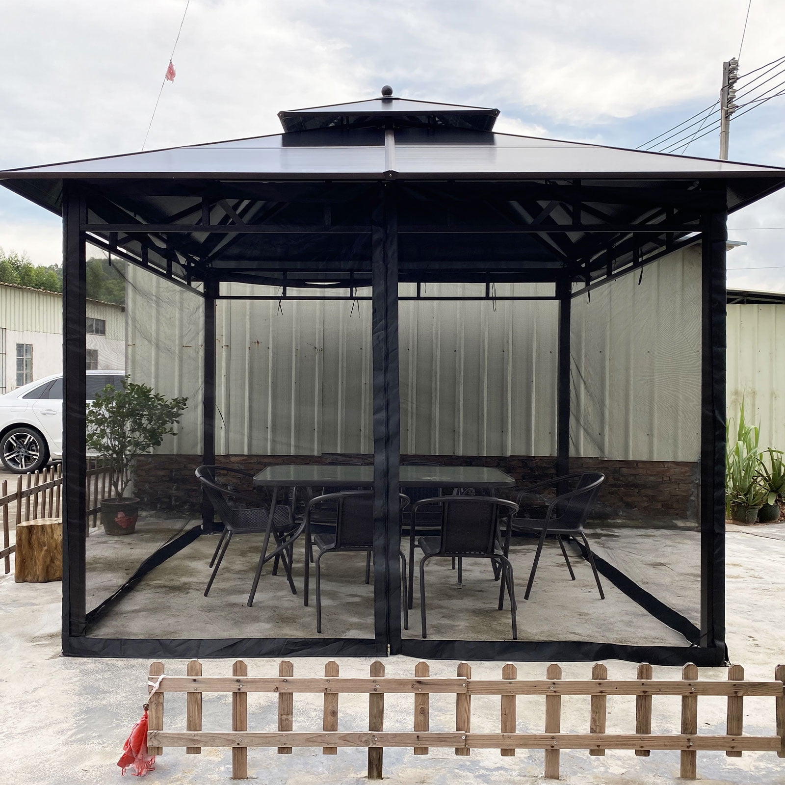 SHANNA 12’ x 12’ Replacement Mosquito Netting Gazebo, Durable