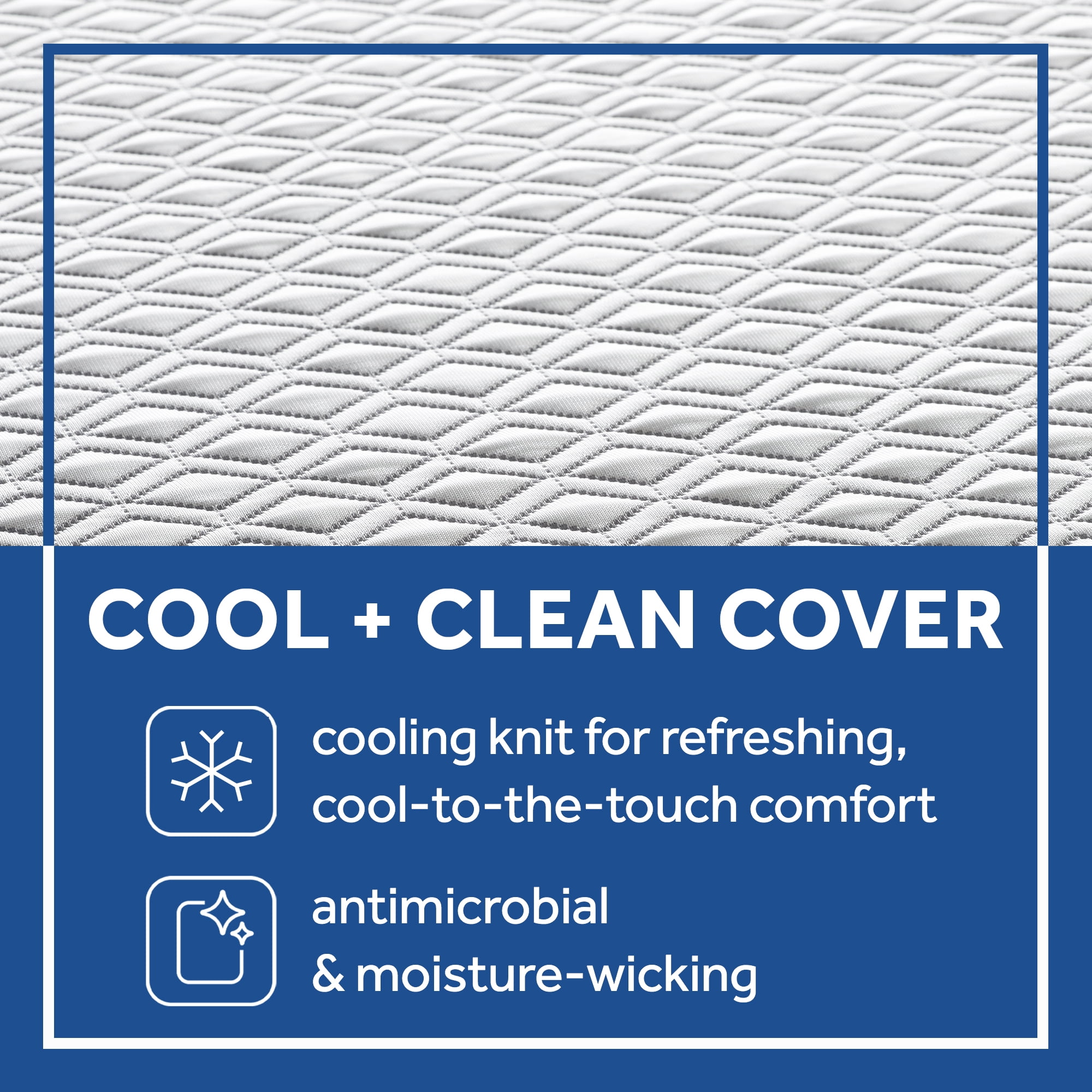Sealy Cool & Clean 8" Gel Memory Foam Mattress, Twin-XL