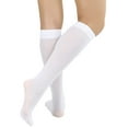 thumbnail image 2 of ToBeInStyle Women's Nylon Knee High Opaque Socks - White, 2 of 5