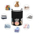 thumbnail image 4 of Balery Little Chef Gnome Cesta de ropa redonda con asas, impermeable, independiente, para ropa, juguetes, dormitorio y familia-Small, 4 of 6