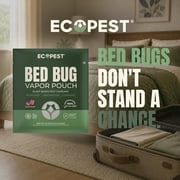 Bed Bug Vapor Pouch | Natural Bedbug Killer for Treating Luggage, Mattress, Beds, Couches, and More | Home Pest Fumigant and Fogger for Indoor Treatment of Bed Bugs | Kills Bed Bugs and Eggs