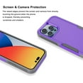 thumbnail image 4 of Njjex iPhone 14 Pro Max Case, [with a Screen Protector] Shockproof Full Coverage Protective Cover Phone Case for iPhone 14 Pro Max 6.7" Purple, 4 of 7
