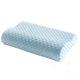 thumbnail image 1 of Almohada de bambú para dormir, almohada de espuma viscoelástica, almohada ortopédica saludable y transpirable para aliviar la fatiga del cuello, azul, 50 x 30 cm, 1 of 1