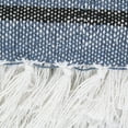 thumbnail image 5 of Farmhouse Stripe Throw 50x60" with 3" Fringe, French Blue, 5 of 6