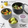 thumbnail image 5 of COOK WITH COLOR Meal Prep Containers Wide Mixing Bowls Food Storage Containers with Lids, Multicolor Black White Deep 12 Pcs, 5 of 8