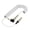 White, variant on Coiled 3.5mm Car AUXs Sound Cable Adapter Wire Line to 3.5mm Male Speakers Cable for Car