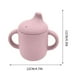 thumbnail image 2 of Vaso de silicona para bebés, vaso de aprendizaje para refrigerios con pajita, vaso de entrenamiento para evitar caídas, vaso de agua, 2 of 5