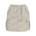 thumbnail image 6 of XIAOCHA Multi-Pocket Cargo Skirt for Women Elastic Waist Summer Casual Mini Skort, 6 of 6