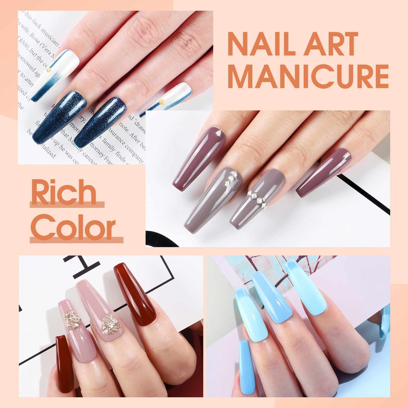 Coscelia Gel Nail Polish Kit with U V Light and Drill Starter Kit 10pc Gel Nail Polish 3pc Poly Nail Gel Nail Art Decoration Gift for Women DIY Home