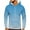 Sky Blue, variant on QUINDOS Sweatshirts for Men American Flag Gradient Color Hoodies for Men Thick Long Sleeve Casual Pullover Tops Kangaroo Pocket