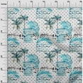 thumbnail image 3 of oneOone Polyester Spandex Turquoise Blue Fabric Tropical Sewing Material Print Fabric By The Yard 56 Inch Wide, 3 of 4