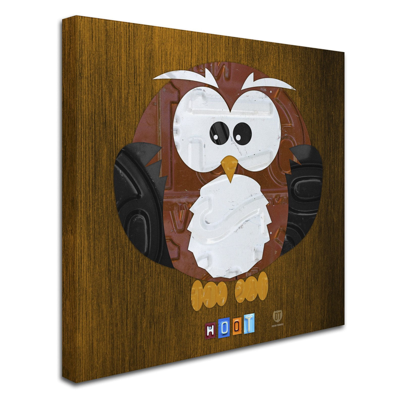 Trademark Fine Art 'Hoot The Owl' Canvas Art by Design Turnpike