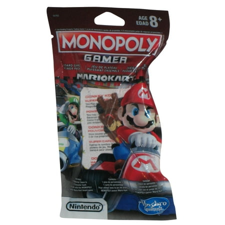 Nintendo Super Mario Kart Monopoly Gamer Board Game Power Pack - Donkey Kong Figure Racer & Card