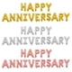 thumbnail image 5 of Globos decorativos de aluminio de 16 pulgadas con la frase "Happy Anniversary" para bodas (oro rosa), 5 of 5