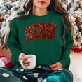 thumbnail image 5 of Womens Plus Size Christmas Sweatshirts 3/4 Length Sleeve Tops Xmas Graphic Christmas Top Funny Causal Christmas Shirt Tops Fleece Xmas Holiday Top, 5 of 6