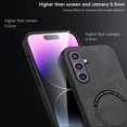 thumbnail image 3 of for Samsung Galaxy A15 PU Leather Case, Vintage Compatible with MagSafe and Wireless Charging Slim Fit-Drop Scratch Resistant Support Magnetic Car Mount Case Cover for Galaxy A15, Gray, 3 of 10