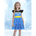 thumbnail image 6 of Benylion Girls Princess Dresses Halloween Costume Birthday Party Dress up Cosplay Outfits Role Play Clothes Whit Wig for 3-4 Years, 6 of 7