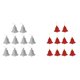 thumbnail image 5 of 10 piezas brillo campana forma árbol de Navidad decoración percha adornos plata Yuyangstore percha de árbol de navidad, 5 of 8