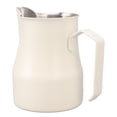 thumbnail image 3 of Jarra de leche de acero inoxidable 304 con boquilla y escala para café con leche, para el trabajo y la oficina, color blanco mate, 550 ml, 3 of 14