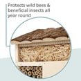thumbnail image 3 of Wildlife Friend I Bee Hotel Insect Hotel - 29.5 x 28 x 10 cm - untreated, Solid Wood bee House for Bees, Ladybugs & lacewings - Hanging Insect House & Nesting aid, 3 of 6
