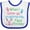 White and Royal, variant on Inktastic Future Field Hockey Player Boys or Girls Baby Bib