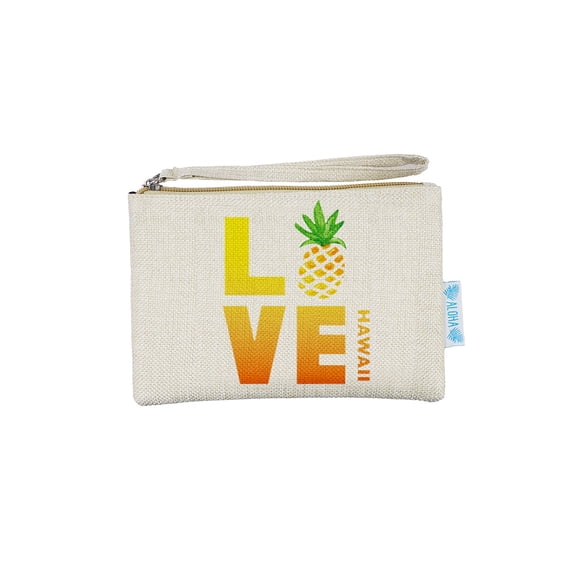 Woven Pouch-Medium LOVE PINEAPPLE
