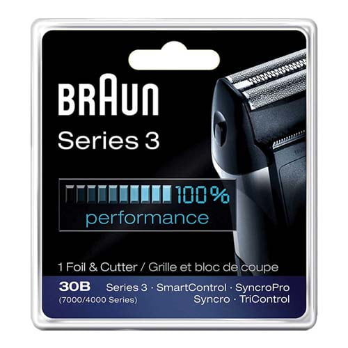 Braun Series 3 Foil And Cutter 30B Replacement Shaver Head For Mens, 1