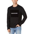 thumbnail image 1 of Calvin Klein Mens Logo Pullover Sweater, Black, XX-Large, 1 of 1