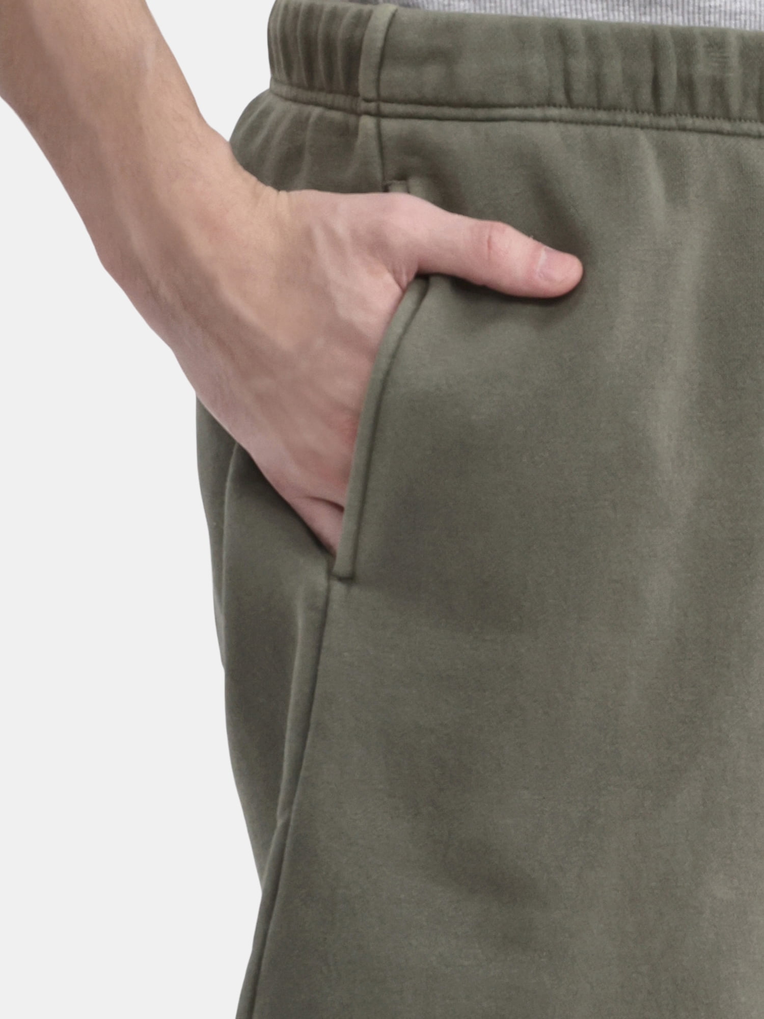 No Boundaries Soft Fleece Jogger Shorts, 6" Inseam, Men's and Big Men's