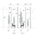 thumbnail image 2 of Birch Tree with Deer and Bird Wall Decals W1121 - Scheme B, 2 of 2