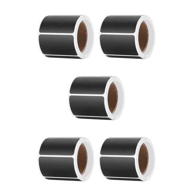 facefd 120Pcs/Roll Chalkboard Labels Waterproof Self Adhesive PVC Blackboard Stickers Decal for Wedding Party Decor, Y1 Y2 5PCS