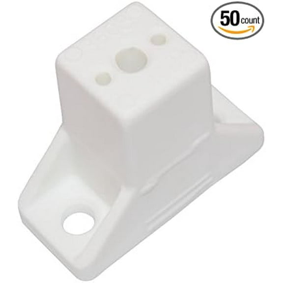 Drawer slide spacer white 50/bag 1-1/2" DP3608WH