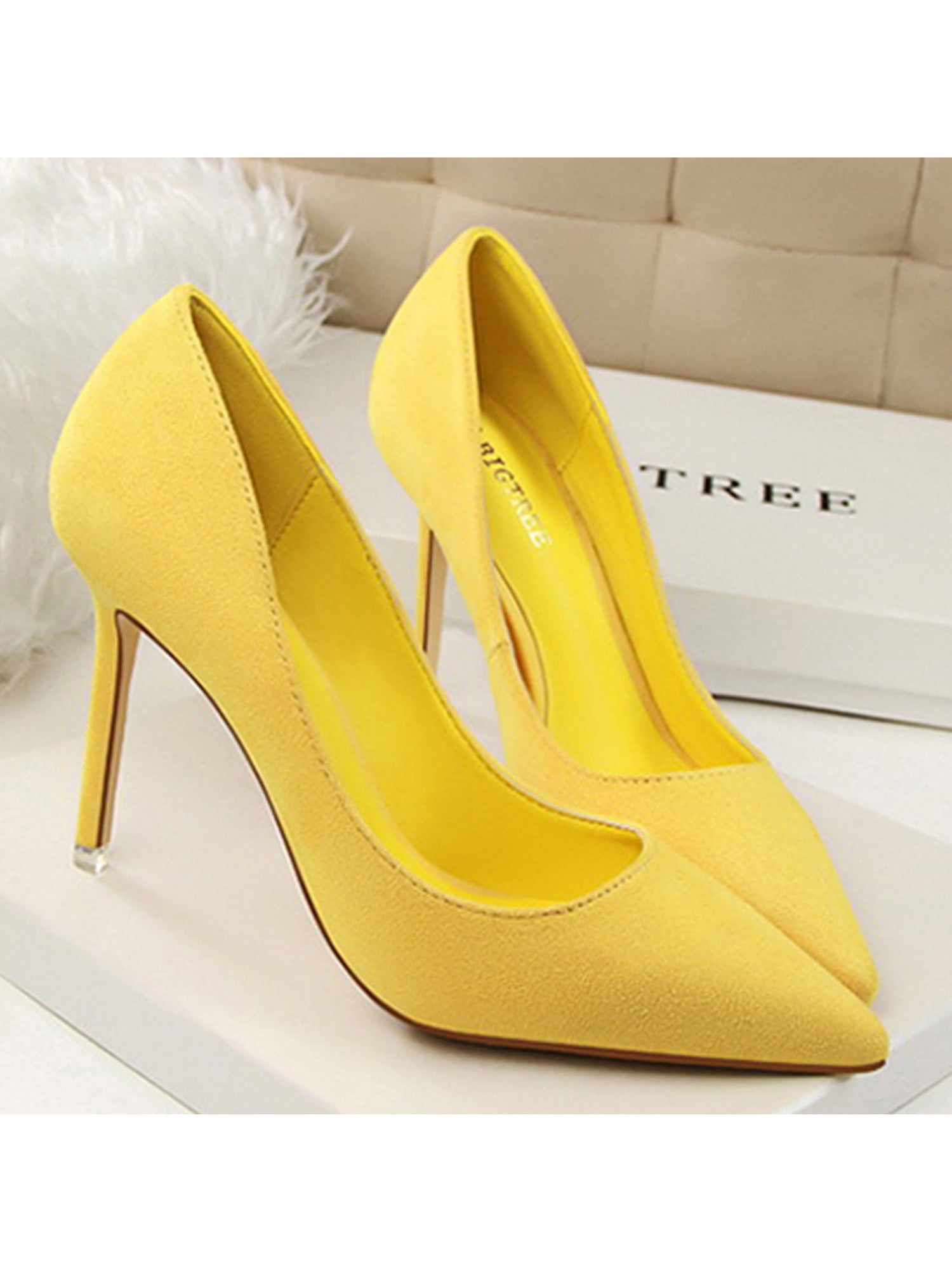 yellow green wedding shoes floral print Kate Spade bridal heels