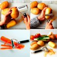 thumbnail image 4 of Pelador De Verduras Pelador Multiusos Hace Hojas Y Pelador En Juliana Pelador De Patatas Utensilios De Cocina Cortador De Verduras Mango Antideslizante, 4 of 5