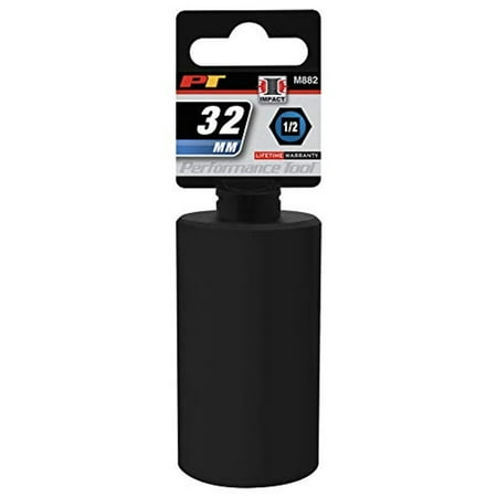 

Performance Tool M882 1/2 Drive 6pt Impact Socket 32mm
