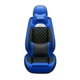 thumbnail image 3 of Maidao Car Seat Covers Full Set Leather for Opel for Antara 2008-2013 5 Seats Water Resistant Front Rear Cushion Protector with Headrest Blue, 3 of 9