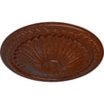 thumbnail image 3 of Ekena Millwork 15"OD x 1 3/4"P Alexa Ceiling Medallion (Fits Canopies up to 3"), Hand-Painted Burnished Mahogany Crackle, 3 of 7