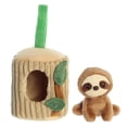 thumbnail image 5 of Aurora - Small Brown Hideouts - 5.5" Sloth - Enchanting Stuffed Animal, 5 of 5