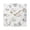 Golden Pointer, variant on 7.78" Black Analog Square Wall Clock Sweet Rabbit