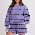 thumbnail image 1 of Puntoco moda mujer cuello redondo estampado Blusa de manga larga + bolsillos sueltos pantalones bolsillos Bandgae conjuntos liquidación Puntoco Puntoco-1440, 1 of 6